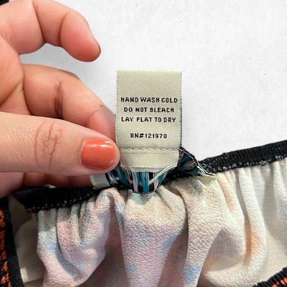 Flying Tomato Dress Womens L Off The Shoulder Floral Bell Sleeve Blouson Ruffled - Picture 4 of 5